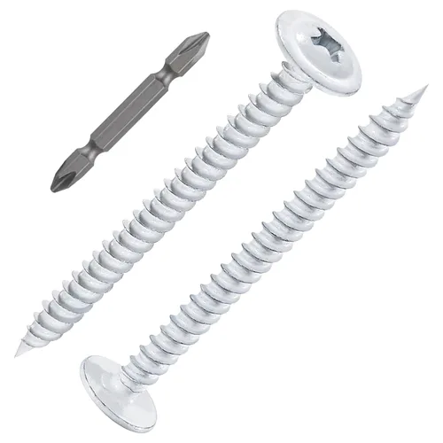 Vista 13 de Tornillos WenSilon #4×1" de cabeza de armadura Phillips para madera con galvanizado negro, autorroscantes para metal rápido.