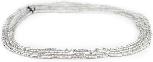 Vista 3 de The Bead Chest Cuentas ovaladas pequeñas de plata brillante (0.079 in)