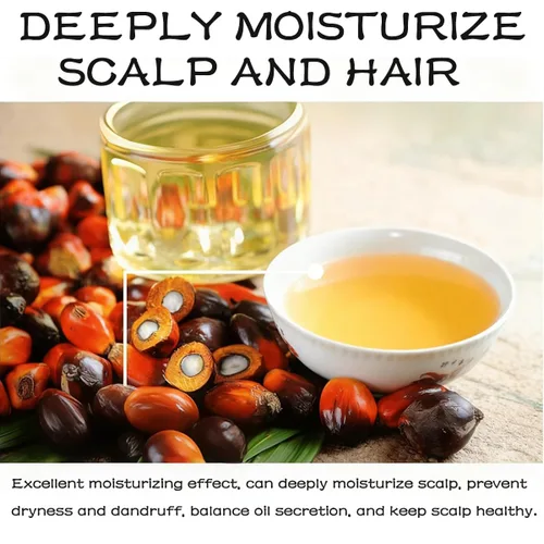 Vista 3 de Aceite de botana crudo para el cuidado del cabello y el cuero cabelludo, pasta de batana hidratante profunda, hidratación fuerte hidrata el cabello