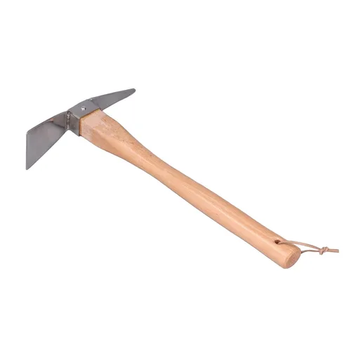 Vista 6 de Herramienta de jardín de azada, material de madera de hacha para patio para cultivo de macetas para jardinería