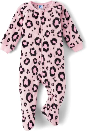 Vista 9 de The Children's Place Pijama de una pieza con pies y cremallera frontal para bebés y niños pequeños tartán acogedor