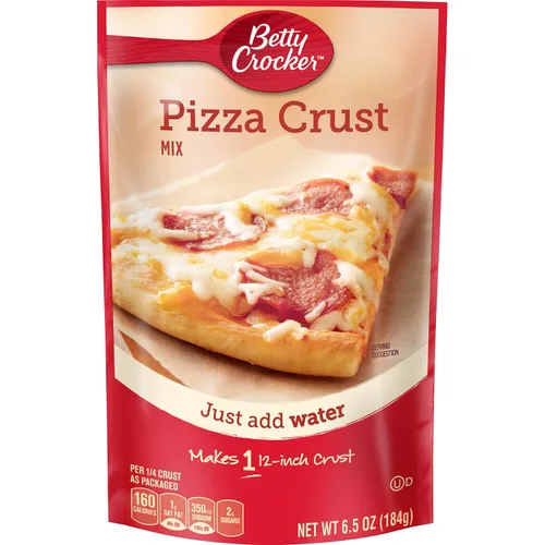Vista 5 de Betty Crocker, Mezcla de masa de pizza, 6.5 onzas, paquete de 9