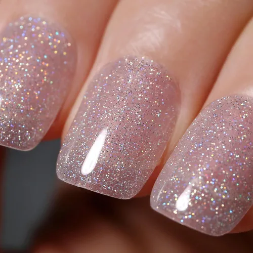 Vista 33 de Esmalte de Uñas en Gel con Purpurina, Esmalte de Uñas en Gel con Purpurina Rojo Sangre Brillante con Destellos, Esmalte de Uñas en Gel con Purpurina