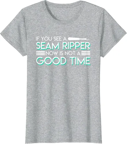 Vista 48 de If You See A Seam Ripper Now is Not A Good Time Sewing T-Shirt