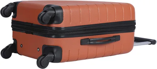 Vista 5 de Wrangler - Juego de piezas de equipaje inteligente con portavasos y puerto USB, Burnt orange
