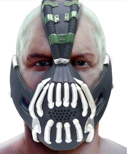 Vista 2 de JDKOD Bane Mask Head The Dark Knight Rises Batman Cosplay Prop Disfraz