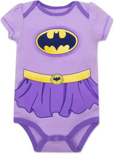 Vista 6 de WARNER BROS DC Comics Justice League - Paquete de 5 mamelucos para niñas, Multi
