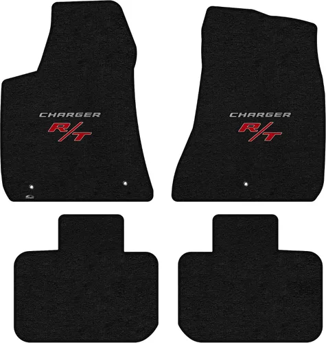 Vista 5 de Lloyd Mats Alfombrillas de piso de ajuste personalizado para Dodge Charger RWD 2011-2023 LogoMat Juego de 2 piezas Carbón 2PC Front Mats Charcoal