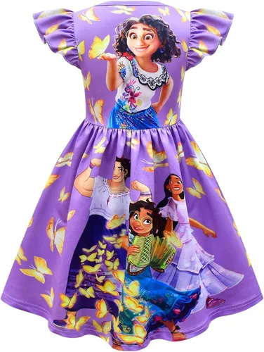 Vista 2 de Princess Dress for Girls Princess Cartoon Magic Movie Animation Outfit