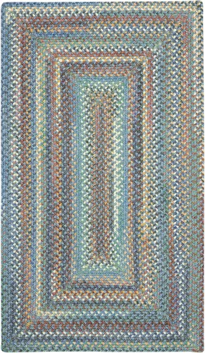 Vista 10 de Capel American Heritage Barn Blue Alfombra Trenzada de Cesta de 0' 12" Azul granero