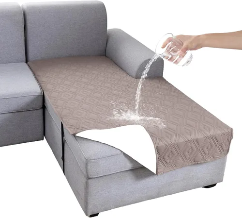 Vista 51 de Genina Juego de 2 Fundas de Reposabrazos para Sofá 100% Impermeables, Fundas para Reposabrazos de Sofá, Sillón, Protectores Antideslizantes