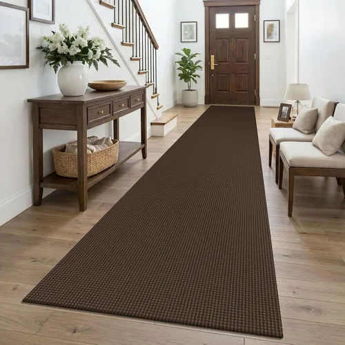 Vista 279 de KOZYFLY - Tapete para puerta de interior, lavable, pequeña, antideslizante, con respaldo de goma, felpudo de algodón para el hogar, color negro