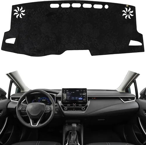 Vista 15 de TUCAREST Funda para salpicadero Compatible con Ch-Evy Silverado 1500/2500 HD/ 3500 HD 2019 2020 2021 2022 2023, GM-C Sierra 1500/2500 HD/ 3500 HD
