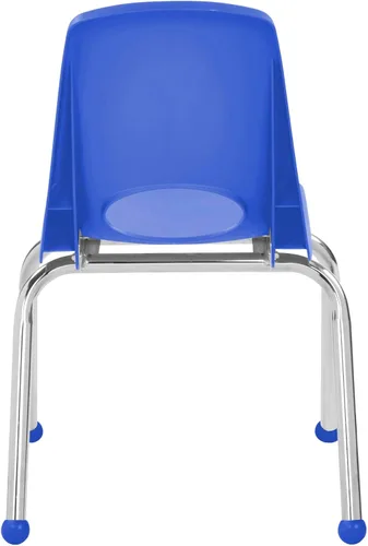 Vista 10 de FDP 15407-BL - Silla escolar apilable de 8 pulgadas con deslizadores de Azul