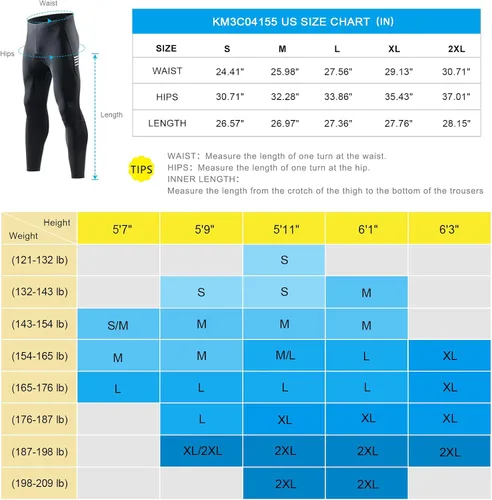 Vista 6 de Santic Men's Bike Pants Long 4D Padded Cycling Tights Cold Weather Fleece MTB Leggings Outdoor Riding Bicycle Pants