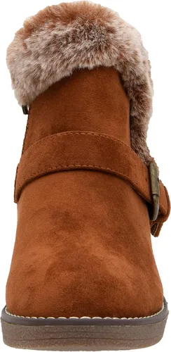 Vista 3 de CUSHIONAIRE Botines de cuña Rhodes para mujer + espuma viscoelástica