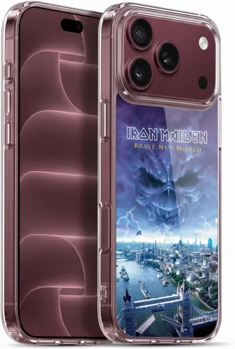 Vista 107 de Head Case Designs Funda de gel suave con licencia oficial de Iron Maiden Brave New World, compatible con Apple iPhone 7 Plus/iPhone 8 Plus Nuevo