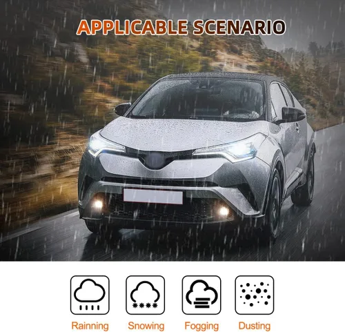 Vista 11 de Luz de niebla halógena para Toyota CHR 2017 2018 2019 conducción lámpara de niebla Front Bumper Halogen Lamp For C-HR Driving Fog Lamps Bulb + CHR
