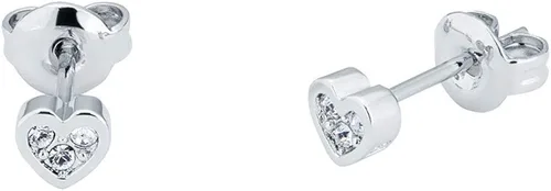 Vista 2 de Ted Baker Neena Nano - Pendientes de tuerca con forma de corazón opciones de tono plateado o oro rosa Latón cristal