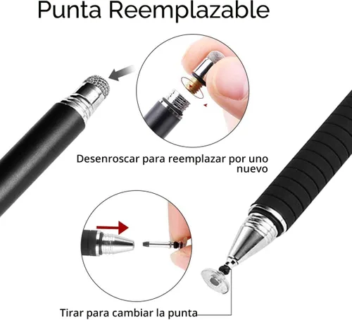 Vista 8 de MEKO Lápiz Universal, [Serie de Precisión 2 en 1] Lápices con Punta de Disco para Pantalla Táctil para Todas las Pantallas Táctiles Capacitivas