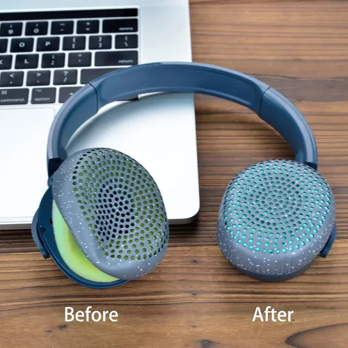 Vista 4 de Riff - Almohadillas de repuesto defean compatibles con auriculares inalámbricos Skullcandy Riff (azul)