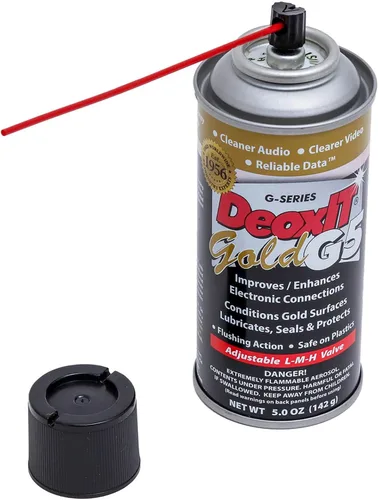 Vista 2 de Hosa G5S-6 CAIG DeoxIT mejorador de contacto 5 % spray, 5 oz