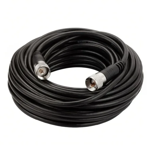 Vista 21 de Cable coaxial RG8x, Cable coaxial CB, 1 pie UHF PL259 Macho a Macho Cables de antena CB de baja pérdida, 50 ohmios para radio HAM, analizador