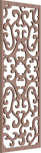 Vista 82 de 9 3/8 pulgadas de ancho x 24 3/8 pulgadas de alto x 1/4 de alto Smithfield paneles de pared de madera con calado, abedul
