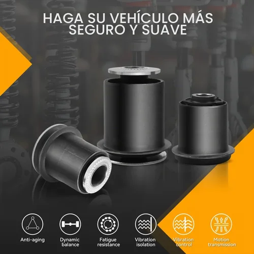 Vista 5 de WayJun Buje de brazo de control superior e inferior delantero 8 piezas compatibles con GX470 2003-2009, 4Runner 2003-2009, FJ Cruiser 2007-2009