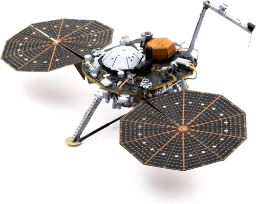 Vista 6 de Metal Earth Fascinations Insight Mars Lander 3D Kit de modelo de metal con pinzas