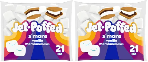 Vista 10 de Malvaviscos inflados a chorro, vainilla S'more, bolsa de 21 onzas