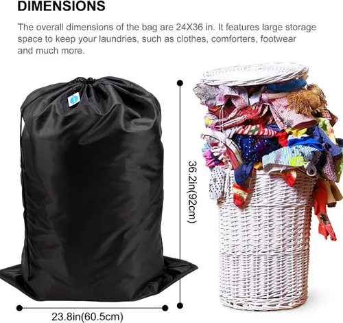 Vista 5 de Casaphoria Bolsa de lavandería XL para la universidad, bolsa de lavandería sucia de viaje extra grande para maleta, mochila plegable ligera