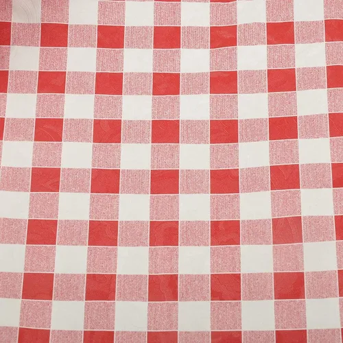 Vista 6 de Mantel de vinilo a cuadros rojos y blancos, mantel rectangular de 54 x 72 pulgadas, lavable e impermeable para fiestas, cenas diarias, decoración