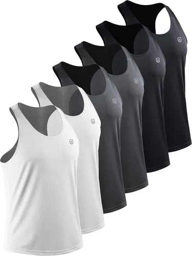 Vista 30 de NELEUS Camiseta sin mangas para hombre para entrenamiento, correr, gimnasio, atlética