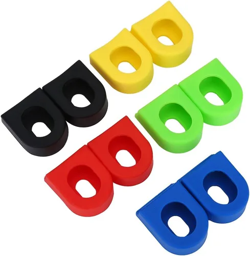 Vista 4 de Tbest Juego de 2 botas de manivela para bicicleta, funda de silicona, funda protectora de manivela para bicicleta (paquete de 2)