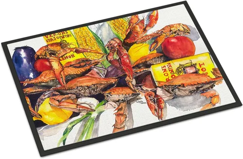 Vista 48 de Caroline's Treasures 1006MAT Pass Bait Shop - Felpudo de 18 x 27 pulgadas, para interiores y exteriores, para entrada, antideslizante, lavable