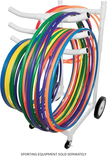 Vista 5 de Champion Sports Carrito de aro de plástico resistente
