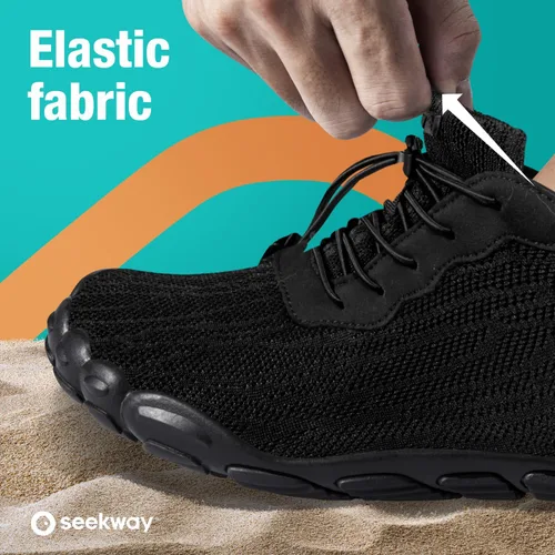 Vista 4 de SEEKWAY - Zapatos de agua unisex, de secado rápido, tipo calcetín y con sensación de pies descalzos para adultos ideales para playa, natación, río