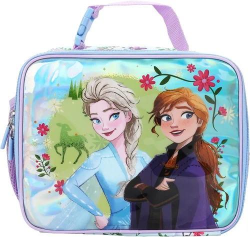 Vista 10 de Kit de almuerzo de personajes de princesas de Disney en estampado floral de 8 pulgadas