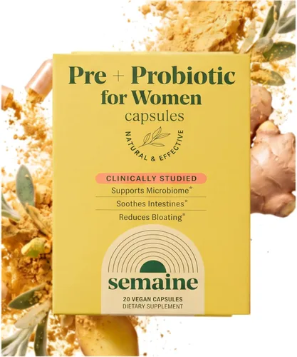 Vista 11 de Semaine: super prebiótico + probiótico para mujeres, fórmula multi-acción efectiva 3-en-1 para nutrir la salud intestinal, aliviar el SII, apoyar