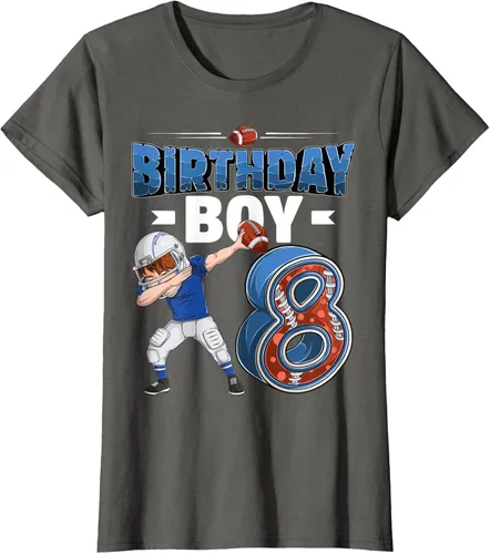 Vista 9 de Dabbing Boy - Camiseta de 8 años de fútbol americano americano, Negro, S