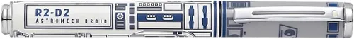 Vista 6 de Sheaffer Pop Star Wars R2-D2 - Pluma estilográfica con borde cromado y punta mediana