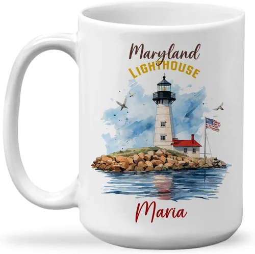 Vista 14 de Tazas de viaje con nombre personalizado Mount Rushmore National Memorial, tazas de viaje de cerámica personalizadas con diseño de lugar famoso