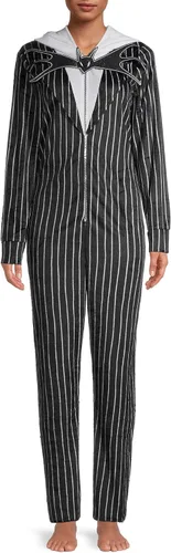 Vista 3 de Womens Jack Skellington Onesie Adult Nightmare Before Christmas Union Suit