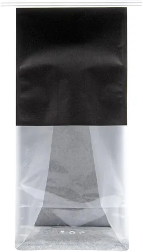 Vista 14 de Restaurantware Bag Tek - Bolsas de lazo de lata de 5.1 x 4.1 x 11.2 pulgadas con ventanas, 100 bolsas resellables con ventanas, parte inferior plana
