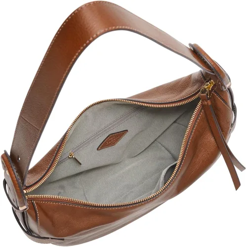 Vista 3 de Fossil Harwell - Bolso tipo hobo de cuero ecológico para mujer