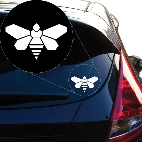 Vista 3 de Yoonek Graphics Breaking Bad Golden Moth - Adhesivo de vinilo químico # 907 (4 x 6.7 pulgadas, negro)