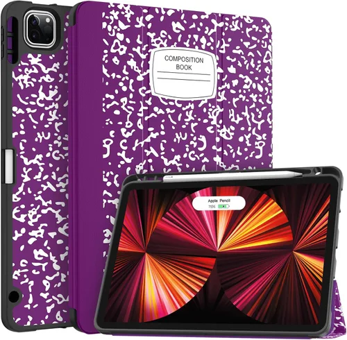 Vista 17 de Soke Funda para iPad Pro 11 (M2) 2022/2021/2020 con soporte para lápices