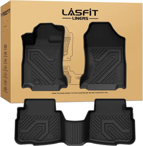 Vista 60 de LASFIT Alfombrillas de carga y respaldo de automóvil, aptas para todo tipo de clima, elastómero termoplástico de ajuste personalizado, fácil