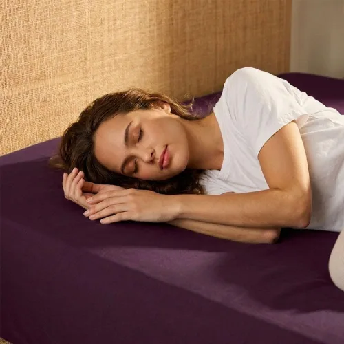 Vista 120 de Sábana bajera ajustable de lujo suave de 600 hilos, 100% algodón egipcio, sábana bajera ajustable individual con elástico alrededor, se adapta a